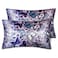 URLINENS Satin Pillowcase for Hair and Skin Soft Satin Pillow Cases Queen Size Pack of 2 Cooling Silk Satin Pillowcase Set with Envelope Closure 20x30 Purple Butterflies Flower