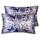 URLINENS Satin Pillowcase for Hair and Skin Soft Satin Pillow Cases Queen Size Pack of 2 Cooling Silk Satin Pillowcase Set with Envelope Closure 20x30 Purple Butterflies Flower