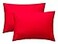 iMaylex Soft 100 Egyptian Cotton Zipper Closure Pillowcases Cozy and Lightweight Pillow CaseChristmas DecorSet of 2 Red Standard 20 x 26