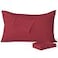 YIYEA Pillow Cases Queen Size Set of 4 Ultra Soft 1800TC Hotel Quality Double Brushed Microfiber Embroidered Pillowcases Envelope Closure Fade Resistant 20x30 Burgundy