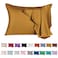 SIYUAN Mulberry Silk Pillowcase for Hair and SkinKing Size Cooling Silk Pillow Case with Hidden ZipperAllergen Proof Dual Sides Soft Breathable Smooth Silk Pillow Cover for WomenKingGolden