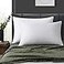 LOSAFEFE 100 Cotton Zippered Pillow Cases King Size Set of 2 Super Soft Breathable Pillow Protectors with Zipper White Pillow Case Covers 20x36 Inches