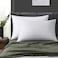 LOSAFEFE 100 Cotton Zippered Pillow Cases King Size Set of 2 Super Soft Breathable Pillow Protectors with Zipper White Pillow Case Covers 20x36 Inches