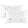 EXQ Home Satin Pillowcase Silky Satin Pillowcase for Hair and SkinSoft Cooling Printed Pillow Cases Queen Size Set of 2 Satin Pillow Case for Women with Envelope Closure White Moon20X30inch