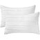 BOSOWOS King Size Pillow Shams Set of 2 Ultra Soft Breathable 20 x 36 Inches Pillow Case Envelope Closure Microfiber Farmhouse Bed Pillowcases for Easy Care White