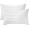 BOSOWOS King Size Pillow Shams Set of 2 Ultra Soft Breathable 20 x 36 Inches Pillow Case Envelope Closure Microfiber Farmhouse Bed Pillowcases for Easy Care White