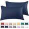 Warmstar Cotton Pillow Cases Standard Size Set of 2 600 Thread Count Pillowcases 20x26 Inches Soft Long Staple Cotton Pillowcases Breathable with Envelope ClosureNavy Blue
