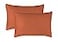 Pure Bamboo King Pillowcases by Genuine 100 Organic Viscose Derived from Bamboo Luxuriously Soft Cooling Double Stitching Envelope Closure 2 King Pillowcases Terracotta