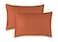 Pure Bamboo King Pillowcases by Genuine 100 Organic Viscose Derived from Bamboo Luxuriously Soft Cooling Double Stitching Envelope Closure 2 King Pillowcases Terracotta