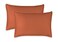 Pure Bamboo King Pillowcases by Genuine 100 Organic Viscose Derived from Bamboo Luxuriously Soft Cooling Double Stitching Envelope Closure 2 King Pillowcases Terracotta