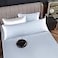 Homiest Satin Body Pillow Cover Baby Blue 20 x 54 Inch