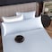 Homiest Satin Body Pillow Cover Baby Blue 20 x 54 Inch