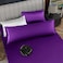 Homiest Satin Body Pillowcase Purple 20 x 54 Inch Luxury Ultra Soft Envelope Closure Hair and Skin Protection Cooling