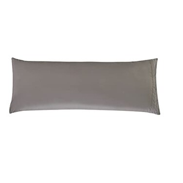 Elegant Comfort Solid Pillowcases 1500 Premium Hotel Quality Microfiber Smooth Weave Wrinkle and Stain Resistant Easy SlipOn 1Piece Set Body Pillowcase Gray