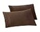 Elegant Comfort Solid Pillowcases 1500 Premium Hotel Quality Microfiber Smooth Weave Wrinkle and Stain Resistant Easy SlipOn 2Piece Set StandardQueen Pillowcase Brown