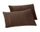 Elegant Comfort Solid Pillowcases 1500 Premium Hotel Quality Microfiber Smooth Weave Wrinkle and Stain Resistant Easy SlipOn 2Piece Set StandardQueen Pillowcase Brown