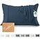 GOKOTTA 100 Rayon Derived from Bamboo Pillow Cases 2 Pack Standard Pillow Case Set of 2Soft Silky Envelope PillowcasesNavy Blue Standard