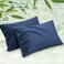 Bedsure King Size Pillow Cases Set of 2 Cooling Pillow Cases King Rayon Derived from Bamboo Navy Blue Pillowcases PureWoven Silky Soft Bedding Pillow Covers with Envelope Closure 20x36 Inches