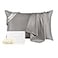THXSILK 100 Natural Mulberry Silk Pillowcase for Hair and Skin Grade 6A Pillowcase with Hidden Zipper Soft Breathable Smooth Both Sided Silk Pillow CoverStandard 20x26inch Grey