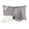 THXSILK 100 Natural Mulberry Silk Pillowcase for Hair and Skin Grade 6A Pillowcase with Hidden Zipper Soft Breathable Smooth Both Sided Silk Pillow CoverStandard 20x26inch Grey