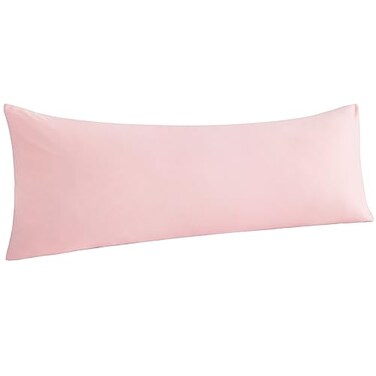 NTBAY Body Pillowcase Brushed Microfiber 20x54 Pillowcase Soft WrinkleFree FadeResistant StainResistant Blush Pink Body Pillow Cover with Envelope Closure 20x54 Inches Blush Pink