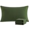 NTBAY King Pillowcase Set 2 Pack Brushed Microfiber 20x36 Pillowcases Soft WrinkleFree FadeResistant StainResistant Olive Green Pillowcases with Envelope Closure 20x36 Inches Olive Green