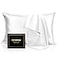 INFIIXSO Mulberry Silk Pillowcase for Hair and Skin Silk Pillow Cases Standard Size with Hidden Zipper 20x26 Inches Extraordinary Smooth and Soft Cooling Pillow Cases for Hot SleepersWhite 1 Pack