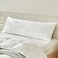 WARMDERN White Pillow Covers Body Pillow Cover Soft Microfiber Pillow Cases Set of 1 Boho Textured Pillowcase with Envelope ClosureWhite Body1 20x54 Inches