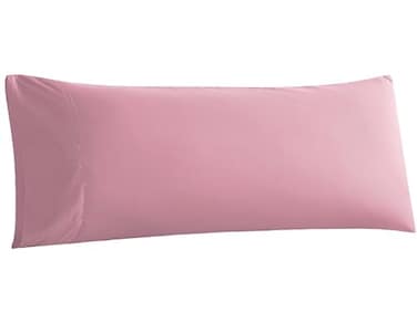 WhatsBedding Body Pillow Cover Ultra Soft Microfiber Pillowcases Breathable Long Pillow Case Envelope Closure Pink 20x54 inch