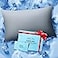 Rifens Home Ice Cooling Pillowcase for Hot Sleepers Instantly Cool Stay Cold All Night Softer Than Silk Pillow Cases Pillow Covers with Invisible Zipper Gift for Men Women Standard Light Gray 1 Pack