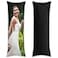 VPALSIEF Personalized Long Body Pillow Case Design Your Own Image Name Text Customizable Waterproof Pillow Cover for Home Anime Memorial Gifts PureBlack 20x54