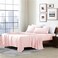 Cathay Home Essentials Ultra Soft Hypoallergenic Wrinkle Resistant Double Brushed Microfiber Bedding Sheet Set Blush Twin XL