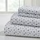 Modern Threads 4Piece Ultra Soft Microfiber Bed Sheets Set Wrinkle Free Sheets with Deep Pockets Fitted Sheet Flat Sheet Pillowcases Lightweight Breathable Bedding Blue Roses King