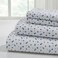 Modern Threads 4Piece Ultra Soft Microfiber Bed Sheets Set Wrinkle Free Sheets with Deep Pockets Fitted Sheet Flat Sheet Pillowcases Lightweight Breathable Bedding Blue Roses King