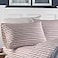Nautica Queen Sheets Cotton Percale Bedding Set Casual Home Decor Coleridge Stripe Red Queen