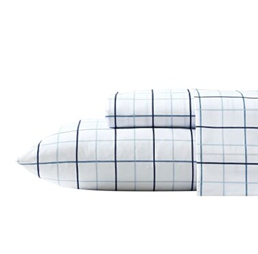 Nautica TwinTwin XL Bed Sheets polyester Bedding Set with Matching Pillowcase Crisp Cool Fully Elasticized Dorm Essentials Clarkson Blue