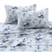 Tribeca Living Snowman Printed Flannel 170GSM Printed DP Sheet Set KING Navy Red