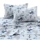 Tribeca Living Snowman Printed Flannel 170GSM Printed DP Sheet Set KING Navy Red