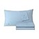 Lacoste 100 Cotton Percale 4Piece Sheet Set Crisp Cool Breathable AllSeason Bedding OekoTex Certified Soft Matte Finish Durable Premium Cotton Solid Allure Blue Queen