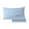Lacoste 100 Cotton Percale 4Piece Sheet Set Crisp Cool Breathable AllSeason Bedding OekoTex Certified Soft Matte Finish Durable Premium Cotton Solid Allure Blue Queen