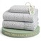 LANE LINEN Twin Sheets 100 Organic Cotton Soft 3pc Percale Haze Grey