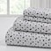 Modern Threads 4Piece Ultra Soft Microfiber Bed Sheets Set Wrinkle Free Sheets with Deep Pockets Fitted Sheet Flat Sheet Pillowcases Lightweight Breathable Bedding Blue Roses Queen