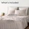 Bambaw California King Cooling Sheets Set 4pcs 100 Viscose Derived from Bamboo Sheets Extra Deep Pockets Soft Breathable Bedding Set Fits Up to 16 with Elastic Corner Straps Sand