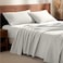 Bare Home Flannel Sheet Set 100 Cotton Velvety Soft Heavyweight Double Brushed Flannel Deep Pocket California King Cream