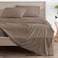 Bare Home Split King Sheet Set 1800 UltraSoft Microfiber Bed Sheets Double Brushed Deep Pockets Easy Fit 5 Piece Set Bedding Sheets Pillowcases Split King Taupe