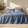 Bare Home Split King Sheet Set Luxury 100 Linen Bed Sheets Deep Pockets Easy Fit 5 Piece Set Bedding Sheets Pillowcases Split King Indigo