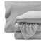 Bare Home Super Soft Fleece Sheet Set Queen Size Extra Plush Polar Fleece NoPilling Bed Sheets All Season Cozy Warmth Queen Light Grey