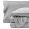 Bare Home Super Soft Fleece Sheet Set Queen Size Extra Plush Polar Fleece NoPilling Bed Sheets All Season Cozy Warmth Queen Light Grey