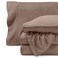Bare Home Super Soft Fleece Sheet Set Queen Size Extra Plush Polar Fleece NoPilling Bed Sheets All Season Cozy Warmth Queen Taupe