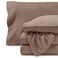 Bare Home Super Soft Fleece Sheet Set Queen Size Extra Plush Polar Fleece NoPilling Bed Sheets All Season Cozy Warmth Queen Taupe